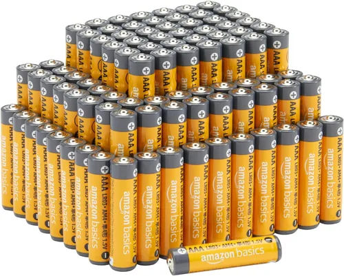 Vista 8 de Amazon Basics 8 Pack AAA Baterías alcalinas de alto rendimiento, vida útil de 10 años, paquete de valor fácil de abrir
