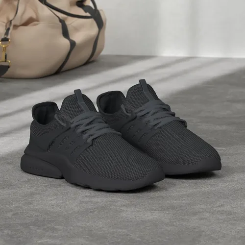 Vista 2 de tenis para hombre, antideslizantes, resistentes al deslizamiento, de punto.