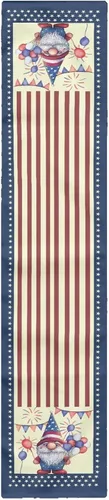Vista 9 de GLENLCWE Camino de mesa largo con estrellas del 4 de julio, camino de decoración de mesa, rectangular, día de la independencia, vacaciones, cocina