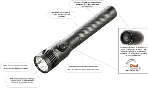 Vista 6 de Streamlight 75455 Stinger DS HL - Linterna de 800 lúmenes con cargador