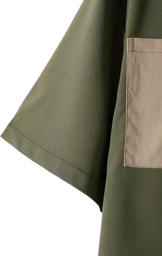Vista 3 de Floerns Camisa de manga corta con cuello y botones para hombre