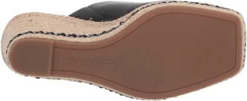 Vista 4 de KARL LAGERFELD Sandalias de cuña tipo alpargata para mujer