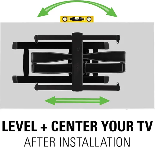 Vista 4 de SANUS Soporte de pared para TV de movimiento completo para televisores de 42" a 90" de hasta 125 libras – Extiende, gira e inclina - Instalación DIY