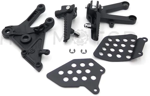 Vista 5 de MT390-007-BK Soporte de clavijas de pie delantero negro compatible con Cbr600Rr 2003 2004 2005 2006