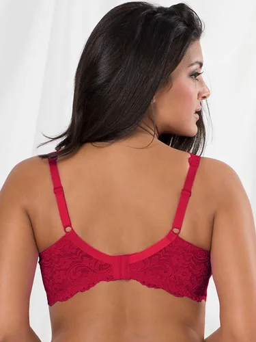 Vista 4 de Smart & Sexy - Brasier de encaje distintivo, talla grande, sin forro, con aro, para mujer, con soporte adicional