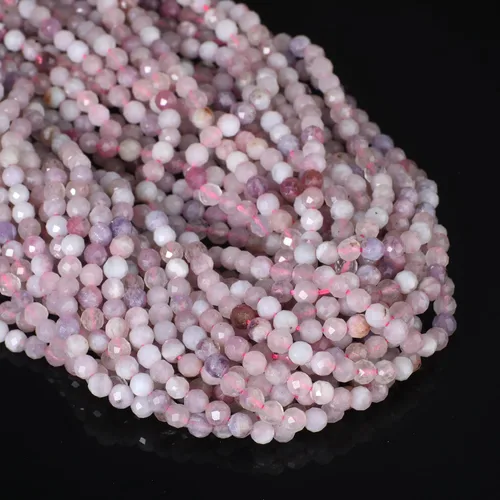 Vista 65 de 180 piezas 2mm Cuentas de piedras preciosas de turquesa africana natural facetada redonda suelta para hacer joyas