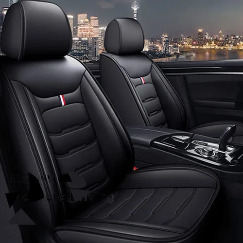 Vista 3 de Fundas de asiento de coche para Volkswagen New Beetle 2000-2010 juego completo con cojines de protección automotriz de cuero impermeable