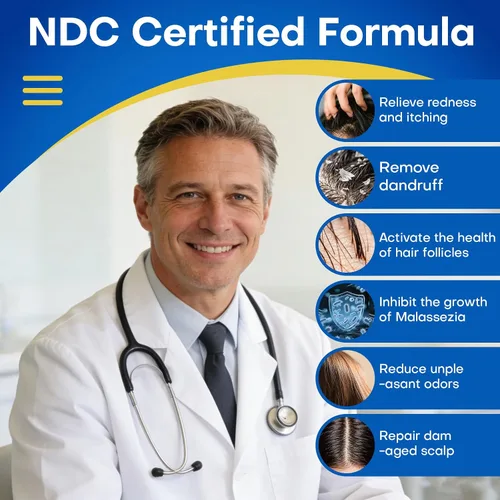 Vista 4 de Champú de psoriasis Dermatitis seborreica Antifúngico anticaspa Champú foliculitis copos Tratamiento del cuero cabelludo para hombres y mujeres