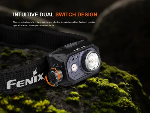 Vista 3 de Fenix HL45R - Linterna frontal de haz ajustable de 1000 lúmenes, recargable, combustible dual AAA, detección de gestos, reflector, foco, luz roja