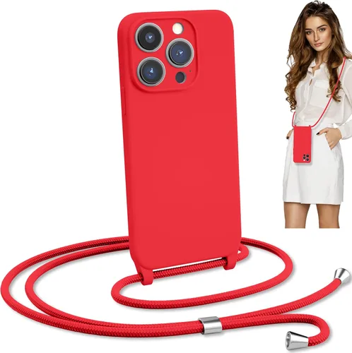 Vista 12 de Funda de teléfono con correa cruzada para iPhone 12 Pro Max, cuerda ajustable, cordón para el cuello del cinturón, cordón desmontable de cuerda