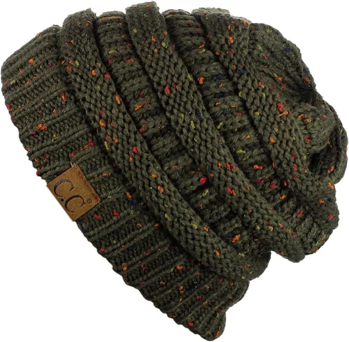 Vista 487 de C.C Trendy Warm Chunky Soft Stretch Cable Knit Beanie