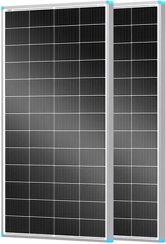 Vista 9 de Renogy Panel Solar de 50 W 12 V, Cargador de Módulo PV Monocristalino de Alta Eficiencia de 50 W para Techo de Casa Rodante, Marina, Granja, Batería