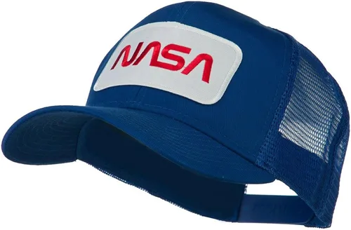 Vista 2 de e4Hatscom Gorra trasera de malla bordada con logotipo de la NASA