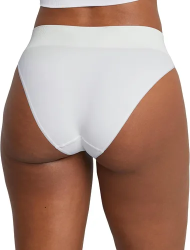 Vista 3 de Maidenform Ropa interior de pierna, calzones de bikini de corte alto sin costuras para mujer, paquete de 3
