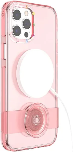 Vista 5 de PopSockets Funda para iPhone 12 Pro Max con un soporte deslizante PopGrip reposicionable y agarre con una parte superior intercambiable