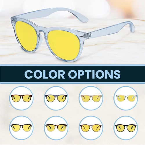 Vista 4 de Night Vision Driving Glasses Anti Glare Polarized Night Yellow Driving Sunglasses Men and Women