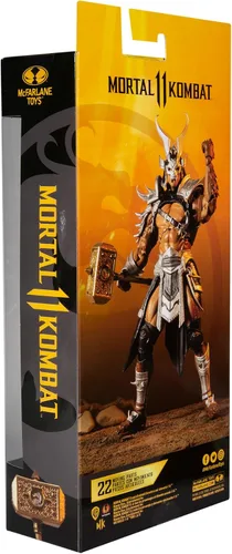 Vista 10 de McFarlane Toys Mortal Kombat Shao Kahn (Platinum Kahn) Figura de acción de 7 pulgadas con accesorios