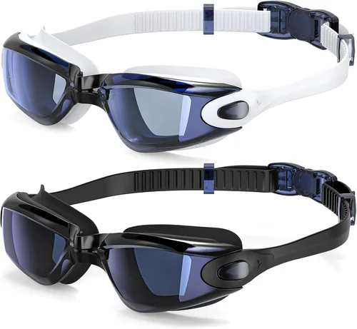 Vista 9 de Braylin Gafas de natación para niños, paquete de 2 gafas de natación para niños, adolescentes, niños o niñas, gafas de natación para piscina