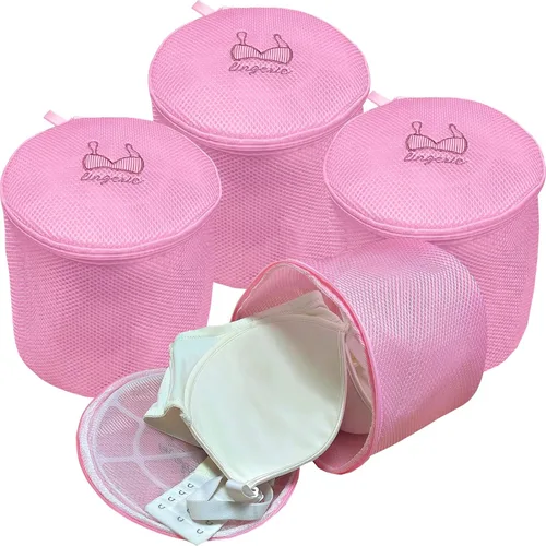 Vista 10 de 10 bolsas de lavandería de malla para lavado, bolsas de lavandería duraderas de doble capa de malla de panal para ropa delicada, 12 x 16 pulgadas