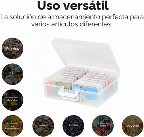 Vista 5 de IRIS USA, Inc. KP-XLPHO 4 "x 6" Photo and Craft Keeper, extra grande, transparente