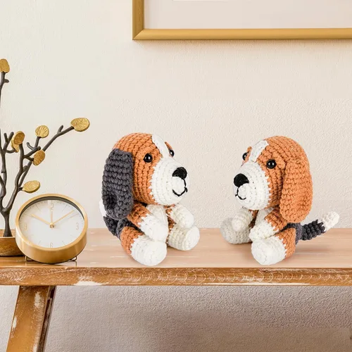 Vista 4 de Kit de ganchillo Crochetta para principiantes, kit de ganchillo para principiantes para adultos con videotutoriales paso a paso, kits de animales