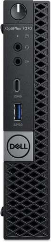 Vista 2 de Dell Optiplex 7070 Micro PC de sobremesa Intel Core i5-9500T 16GB RAM DDR4 256GB SSD, WiFi, Bluetooth, teclado y mouse, Windows 11 Pro, negro