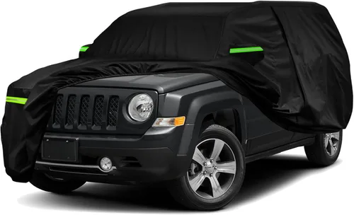 Vista 13 de Funda impermeable de 6 capas para automóvil de repuesto para Jeep Grand Cherokee 1993-2010 All Weather Car Cover with Cotton Liner, Zipper Door