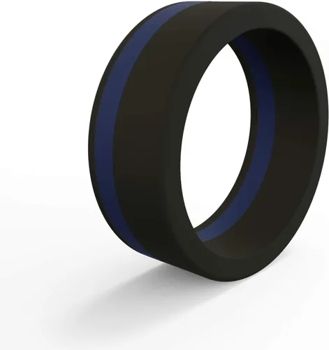 Vista 48 de QALO - Colección de anillos de silicona clásicos para hombre