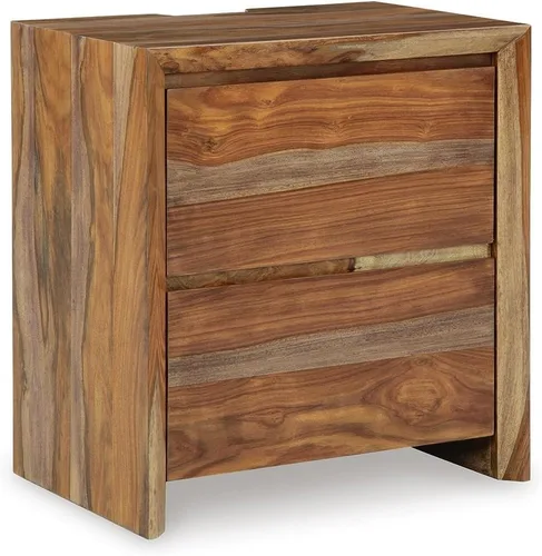 Vista 13 de Diseño de firma por Ashley Londer Mesita de noche casual con puertos USB, negro