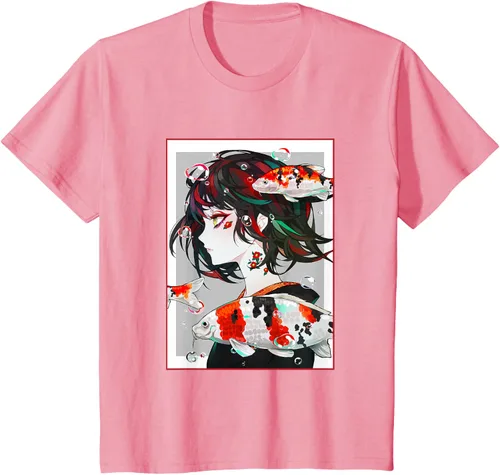 Vista 62 de Camiseta de anime anime japonés estético Otaku Negro