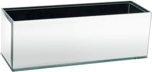 Vista 9 de Royal Imports - Florero de cristal decorativo de forma oblonga rectangular para centro de mesa o decoración de boda