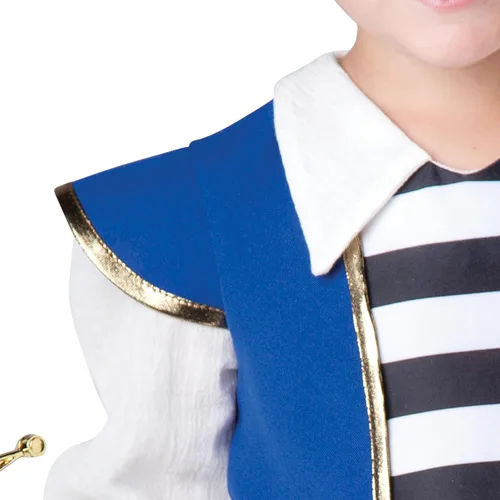 Vista 4 de Disfraz de pirata para bebé niño, Azul