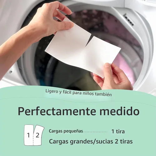 Vista 4 de Lazy Coconuts - Hojas de detergente para ropa, 48 cargas, sin sulfato