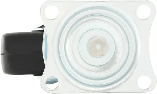 Vista 5 de Ruedas giratorias de 2.0 in, base de goma con placa superior y rodamiento, 2