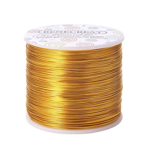 Vista 33 de BENECREAT -Alambre de aluminio para joyería de calibre 9, 55 pies, alambre metálico flexible para esculpir, ideal para manualidades de Halloween