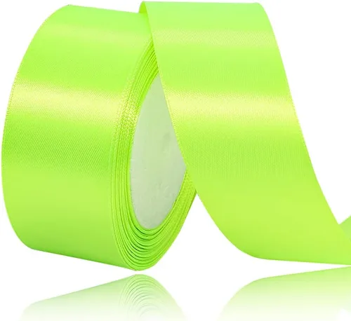 Vista 119 de Cinta de Satén Beige de Color Sólido, 1-1/2 Pulgadas x 25 Yardas, Cinta de Satén de Tela para Envolver Regalos, Manualidades, Hacer Lazos