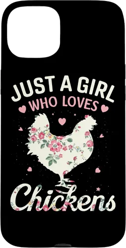 Vista 9 de Just A Girl Who Loves Chickens, Floral Farmer Girl Case for iPhone 17