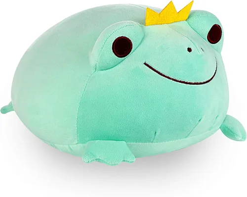 Vista 9 de Animal de peluche de rana súper suave, linda almohada de rana para acurrucar, adorable juguete de peluche de rana, regalo para niños pequeños, niñas