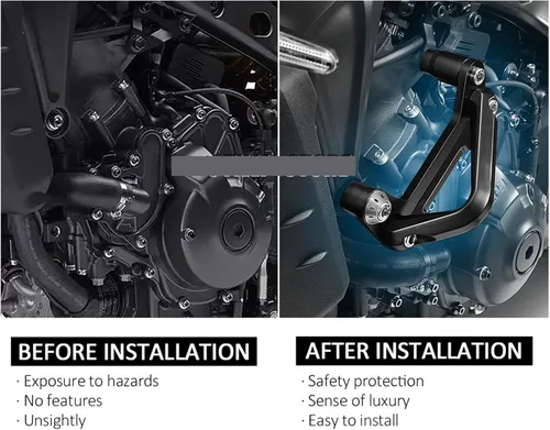 Vista 7 de Cubierta de protección protetiva para motos MT-09 MT09 SP 2021 2022 compatible con MT-09 MT09 SP Protector de parachoques Tracer 9 GT