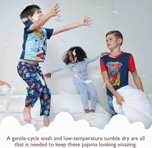 Vista 5 de Disney Boys' Mickey Mouse 2-Piece Snug-fit Cotton Pajamas Set