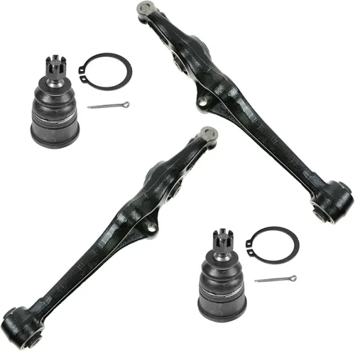 Vista 59 de TRQ Brazo de control superior e inferior del lado del conductor y del pasajero con juego de rótulas compatible con Chevrolet GMC 89-02
