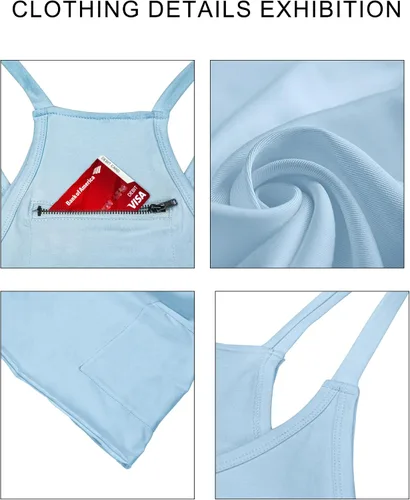Vista 3 de Vestido atlético para mujer con pantalones cortos incorporados, mini vestido de entrenamiento deportivo para golf, verano 2024