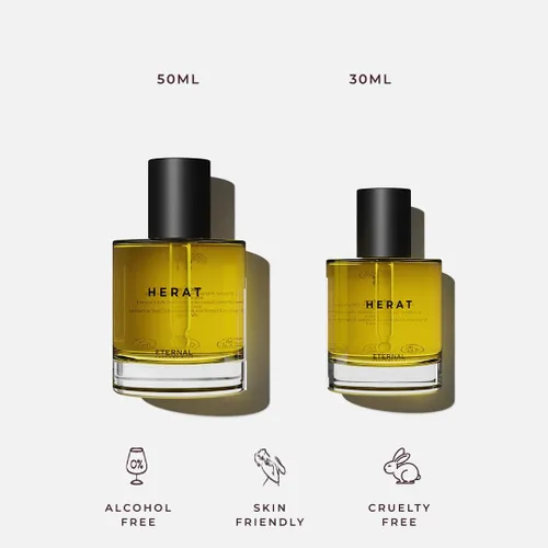 Vista 2 de Herat EAU DE PARFUM Perfumes sin alcohol para mujer, perfume de larga duración para mujer, 1.69 onzas líquidas con 1.01 onzas líquidas, perfume