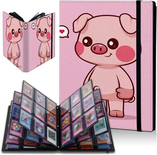 Vista 11 de Carpeta de tarjetas de gato negro y luna, 9 bolsillos para álbum de tarjetas intercambiables, carga lateral, 360 bolsillos, tarjetero de poliuretano