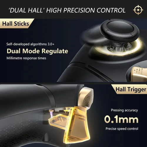 Vista 3 de Asura 2 Pro+ PC Gaming Controller Dual Hall (Hall Stick & Hall Trigger) Wireless Gamepad for Windows Switch,6 Axis Motion SensingMechanical