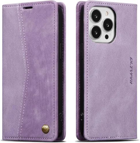 Vista 38 de QLTYPRI Para iPhone Air Case Wallet Con Tarjetero, Vintage PU Cuero Kickstand Cierre Magnético A Prueba De Golpes Folio Libro Funda Para IPhone 17