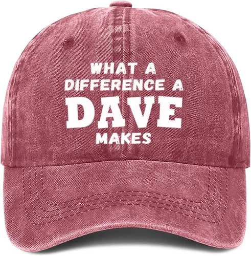 Vista 18 de What A Differences A Dave Makes Hat Gorra de béisbol Sombreros para hombres Sombrero ajustable