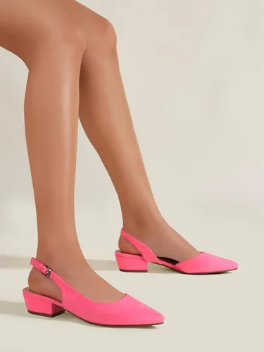 Vista 4 de Zapatos de vestir bajos con tacón de gatito con punta cerrada para mujer
