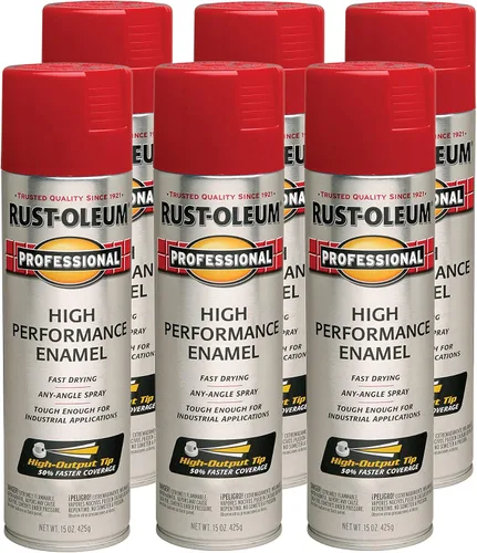 Vista 31 de Rust-Oleum 7515838 Pintura en aerosol de esmalte profesional de alto rendimiento, 14 onzas, aluminio