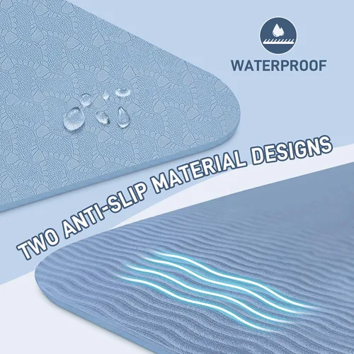 Vista 6 de Foldable Yoga Mat for Travel 72"x 32"x 0.32"Inch, 8mm Thick Folding Exercise Mat, Outdoor Non-slip Pilates Mat for Women & Men, Wide Yoga Mat